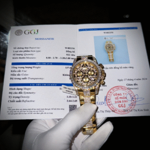 Rolex Replica 1:1 Watch Daytona 18K Gold Wrapped With Moissanite Diamond  40mm