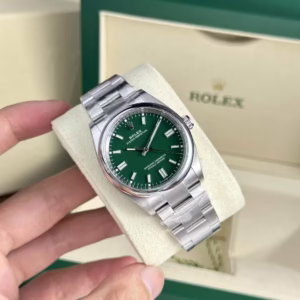 Rolex Oyster Perpetual 41 124300-0005 Green Dial Best Replica Clean Factory