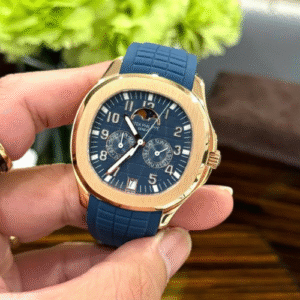 Patek Philippe Aquanaut 5261R Replica Watches Best Quality Blue Dial Rubber Strap 40mm