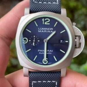 PANERAI LUMINOR MARINA BEST COPY WATCHES TITANIUM CASE FABRIC CANVAS VSF 44MM