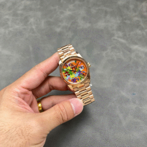 Rolex Day-Date 128235 Puzzle Emoji Jigsaw Motif Dial 36mm