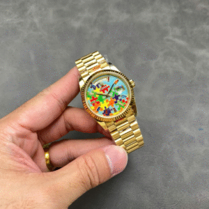 Rolex Day-Date 128238 Puzzle Emoji Jigsaw Motif Dial 36mm
