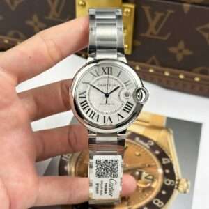 Cartier Ballon Bleu White Dial Metal Wire AF Factory 40mm