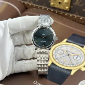 Omega De Ville Prestige Cyan Blue Dial Automatic Movement 34mm