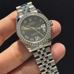 Rolex Datejust 31 Gray Dial, Diamond Bezel